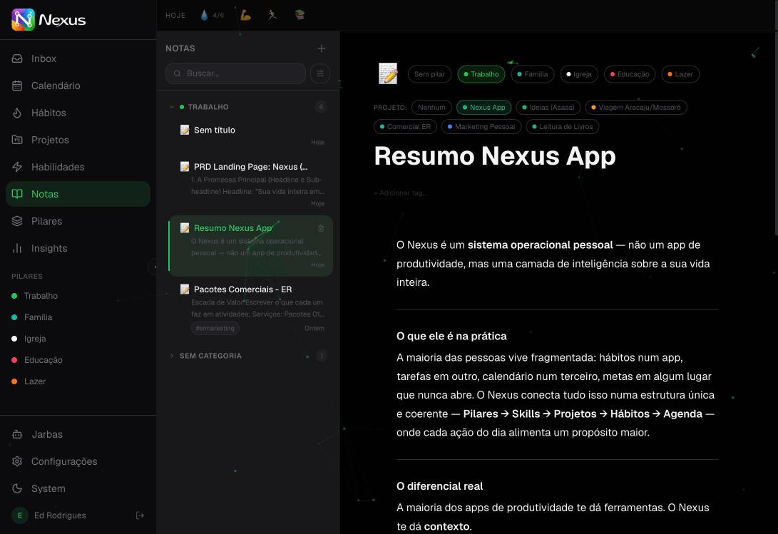 Screenshot do Nucly